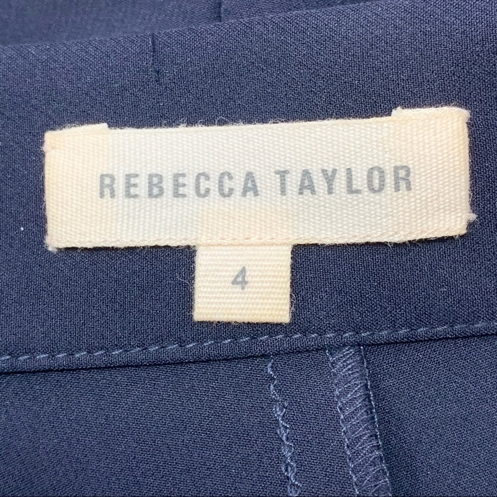REBECCA TAYLOR AVA TECHY PANT In Navy & Black - Picture 8 of 9